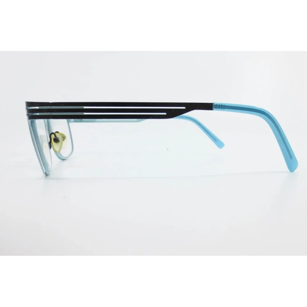 Sydney Love SL2032 Black Blue Rectangular Eyeglasses Frames 50-16-135 SL 2032